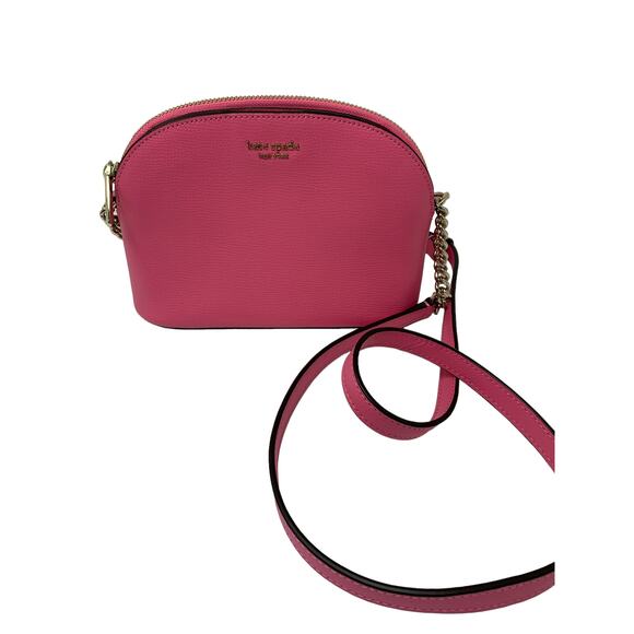Kate Spade Cameron Street Hilli Crossbody Bag Bright Flamingo Pink Leather